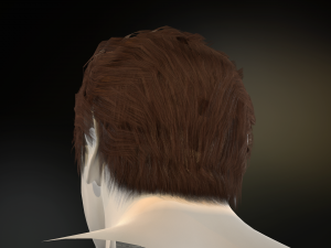 hair cards mans Model 3D