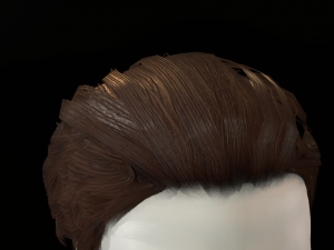 hair cards mans Model 3D
