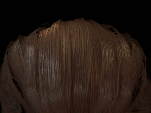 hair cards mans 3D Model