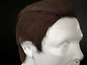 hair cards mans Model 3D