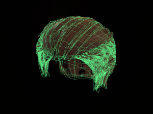 hair cards mans Model 3D