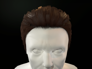 hair cards mans Model 3D