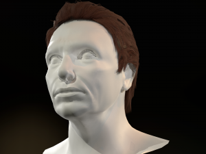 hair cards mans Model 3D