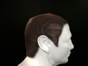 hair cards mans Model 3D