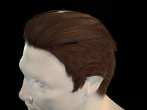 hair cards mans Model 3D