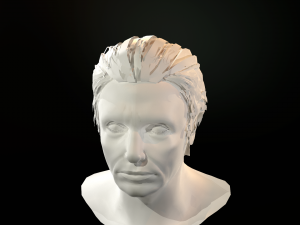 hair cards mans Model 3D