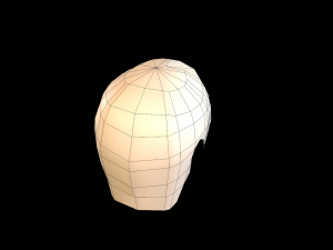 hair cards mans Model 3D