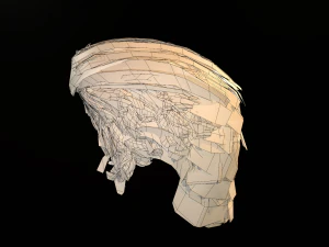 hair cards mans 3D Model
