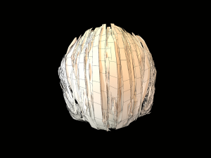 hair cards mans Model 3D