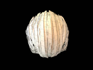 hair cards mans 3D Model