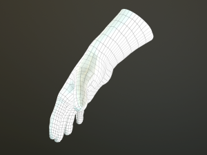 male hand rigged Modelo 3D