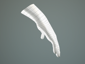 male hand rigged Modelo 3D