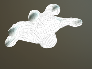 male hand rigged Modelo 3D