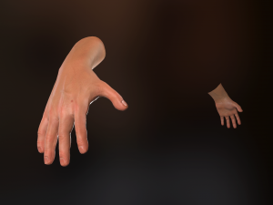 male hand rigged Modelo 3D