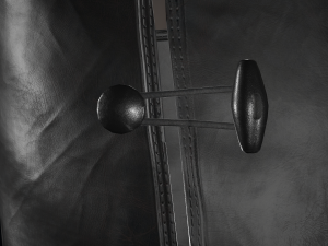 black leather boots 2 Modelo 3D