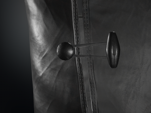black leather boots 2 Modelo 3D
