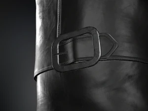 black leather boots 2 3D Model