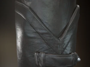 black leather boots 3 3D Model