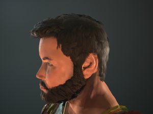 roman soldier with beard rigged Modelo 3D