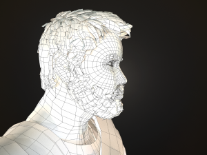 roman soldier with beard rigged Modelo 3D