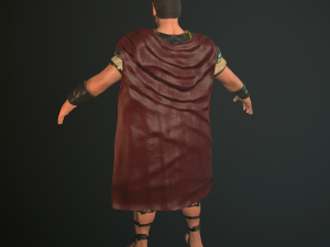 roman soldier with beard rigged Modelo 3D