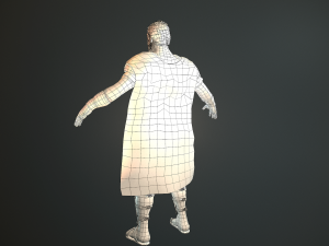 roman soldier with beard rigged Modelo 3D