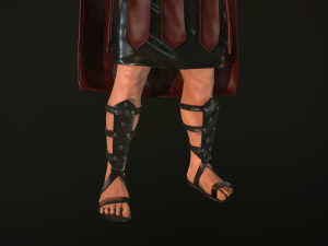 roman soldier with beard rigged Modelo 3D