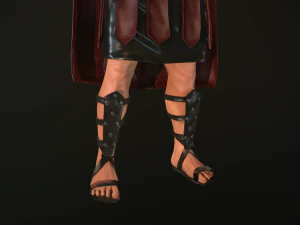 roman soldier with beard rigged 3D Model