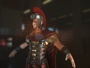 roman soldier rigged 3D 模型