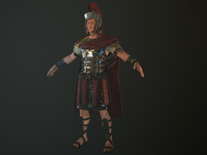 roman soldier rigged 3D 模型