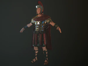roman soldier rigged 3D Model