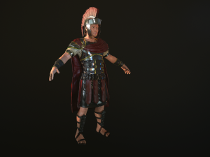 roman soldier rigged 3D 模型