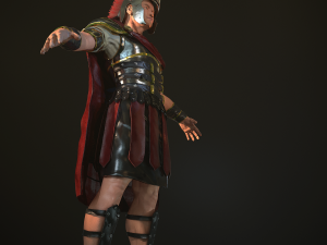 roman soldier rigged 3D 模型