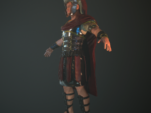 roman soldier rigged 3D 模型