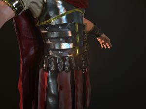 roman soldier rigged 3D 模型