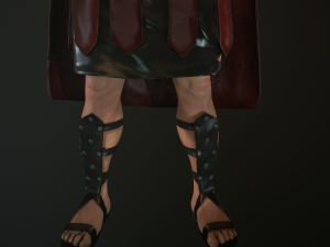 roman soldier rigged 3D 模型