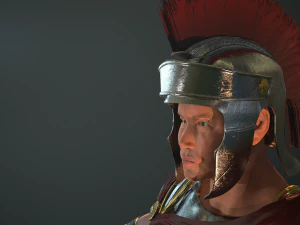 roman soldier rigged 3D Model