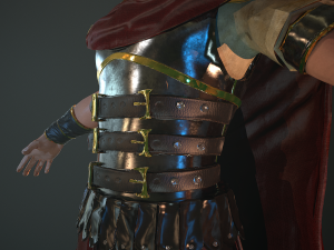 roman soldier rigged 3D 模型
