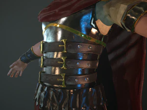 roman soldier rigged 3D Model