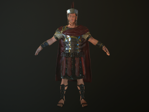 roman soldier rigged 3D 模型