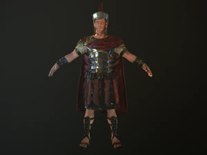 roman soldier rigged 3D Model