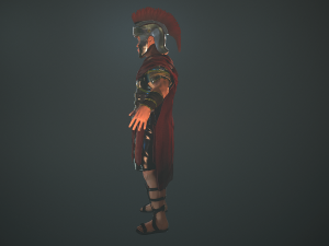 roman soldier rigged 3D 模型