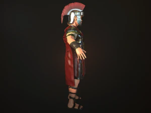 roman soldier rigged 3D Model