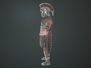 roman soldier rigged 3D 模型