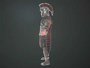 roman soldier rigged 3D Model