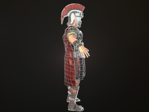 roman soldier rigged 3D 模型