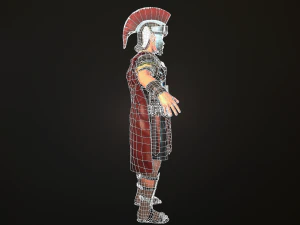 roman soldier rigged 3D Model