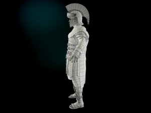 roman soldier rigged 3D 模型