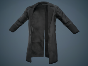 black coat Modello 3D