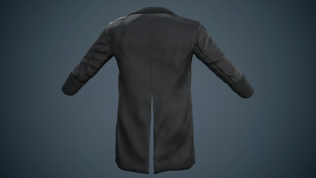 black coat 3D Model in Clothing 3DExport